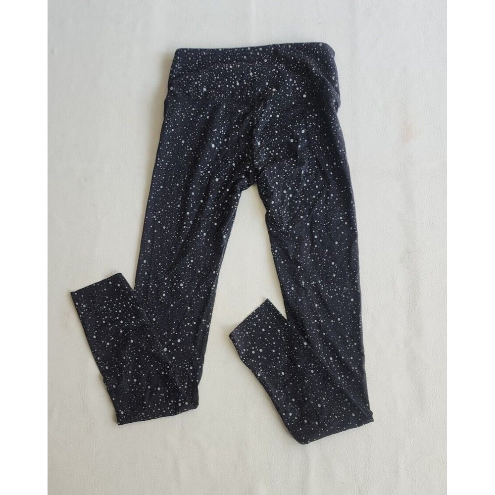 Black Line By Noli Black Reflective Dots Leggings Size S